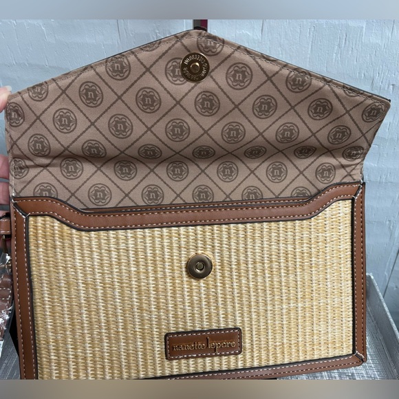 Nanette Lepore Tan and Brown Clutch - Picture 5 of 6